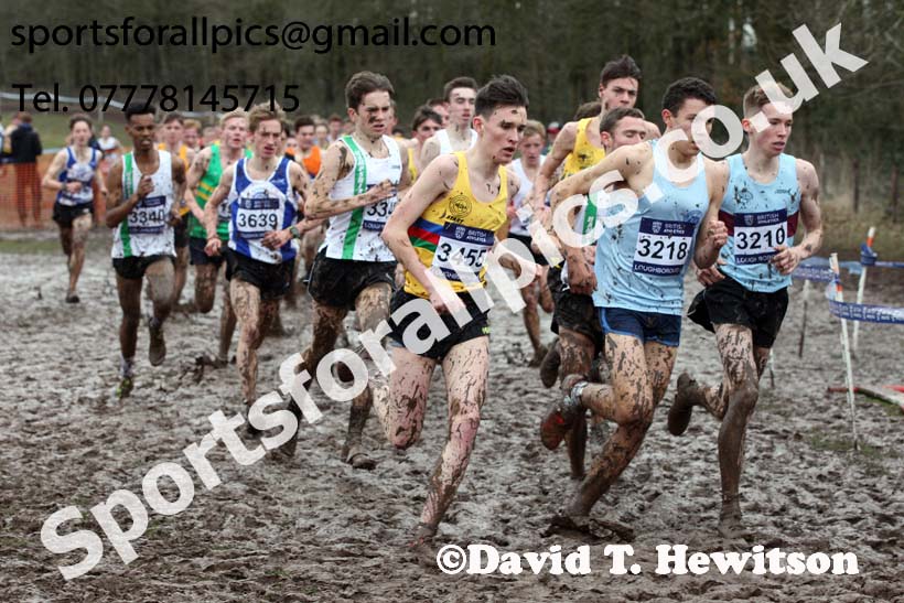 Mens under-17s 2018 British Inter Counties Cross Country Champs., Prestwold Hall, Loughborough. Photo: David T. Hewitson/Sports for All Pics